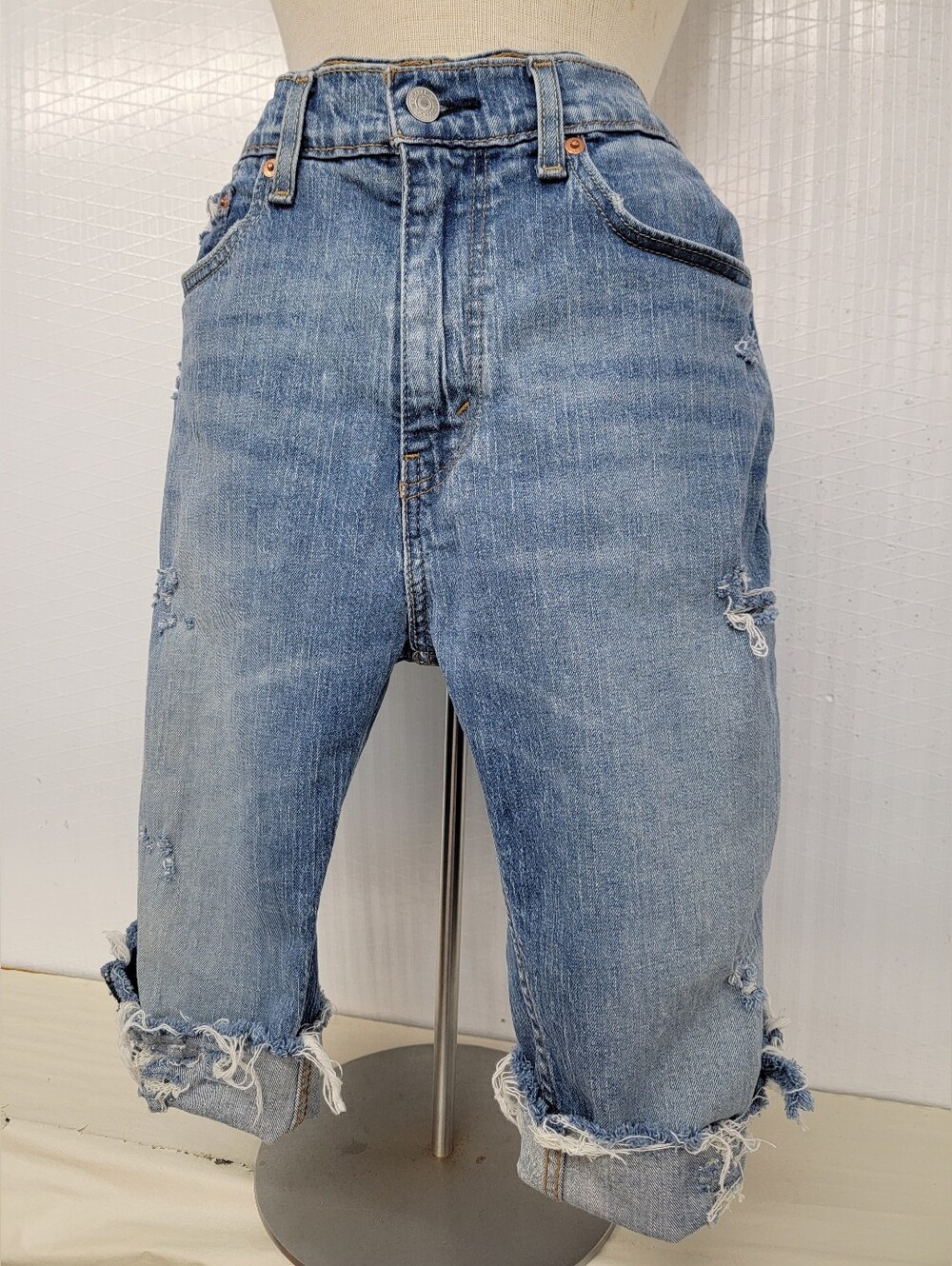 Levi's Long Jean Shorts Upcycled